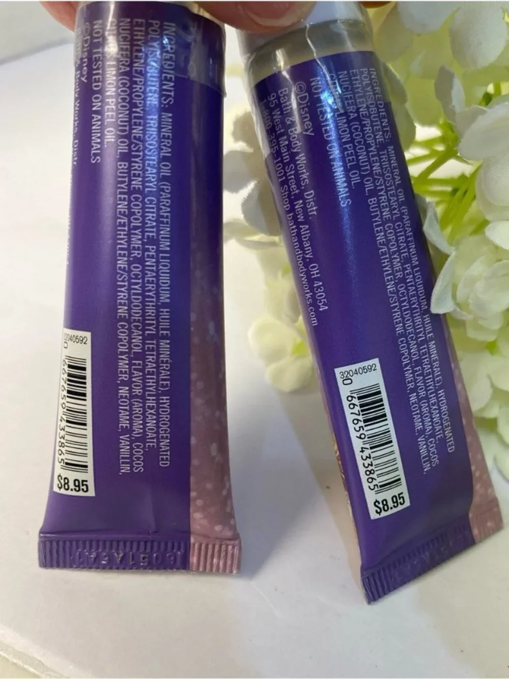 “Rapunzel” Disney Limited Edition Bath & Body Works 2 New & Sealed Lip Gloss